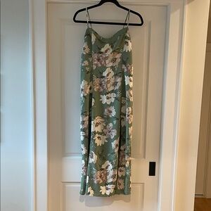Abercrombie Floral Green Maxi Dress